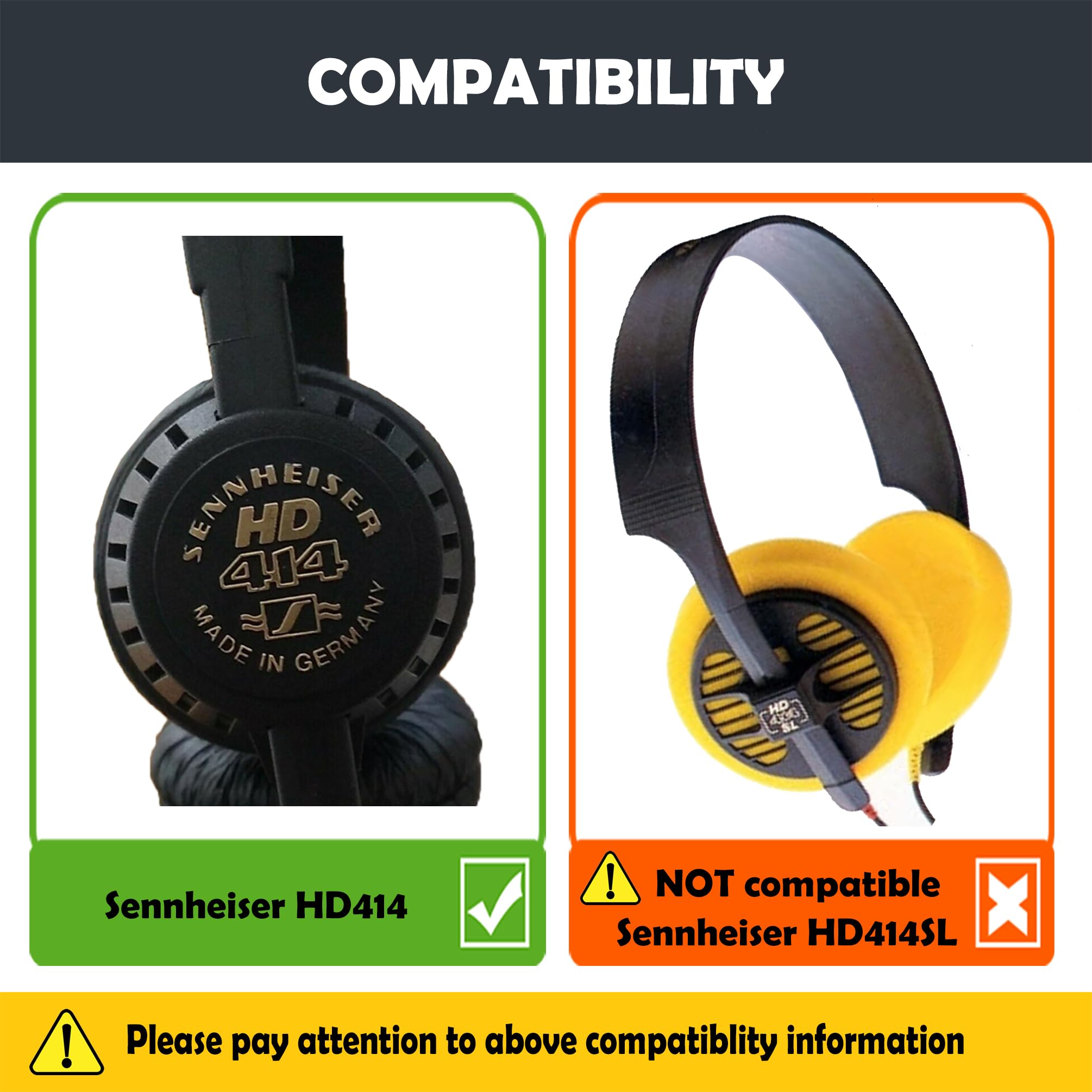 Amazon | HD414 HTINDUSTRY 交換用イヤーパッドクッション